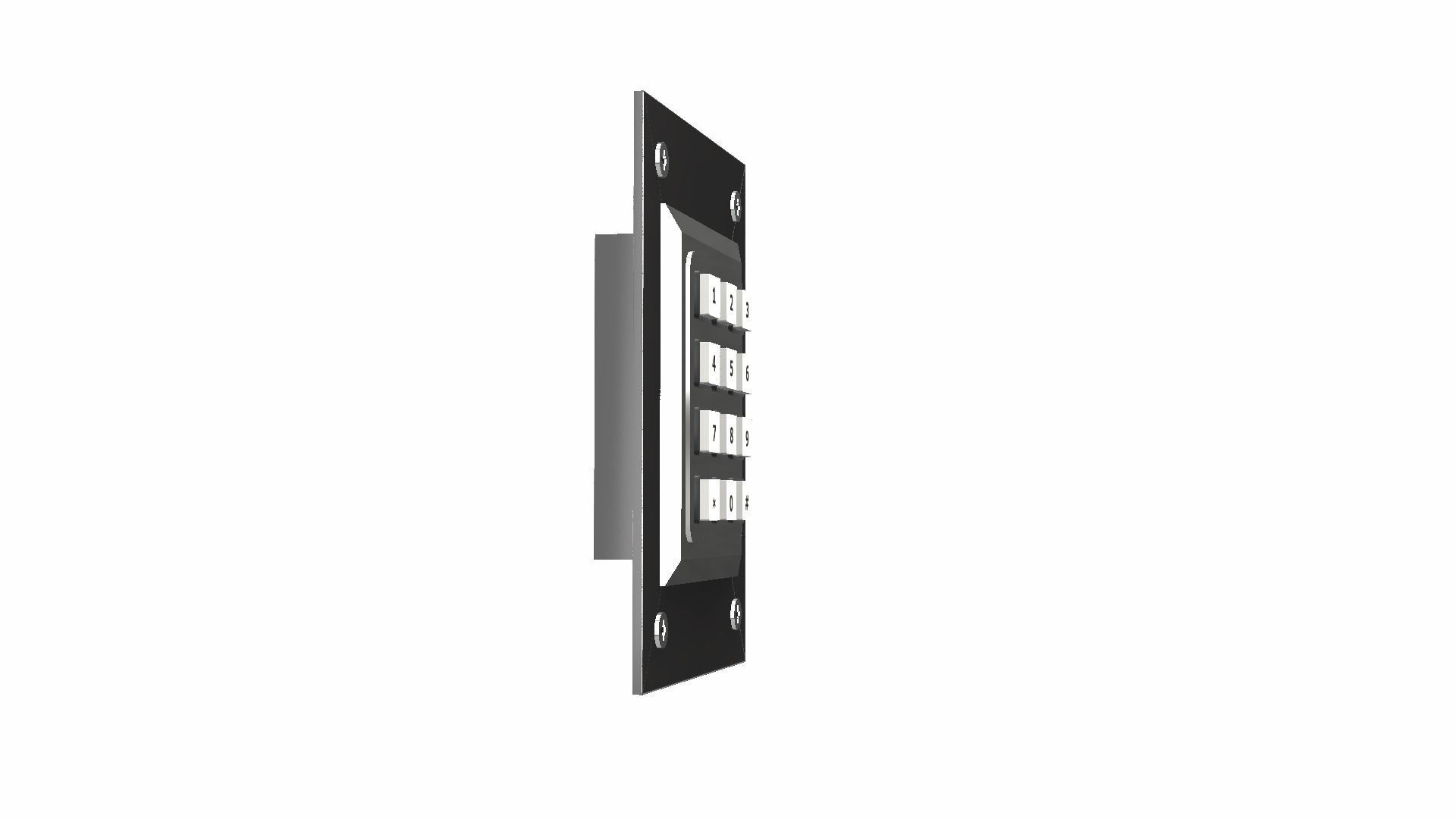Security Keypad Low-poly 3D model_6