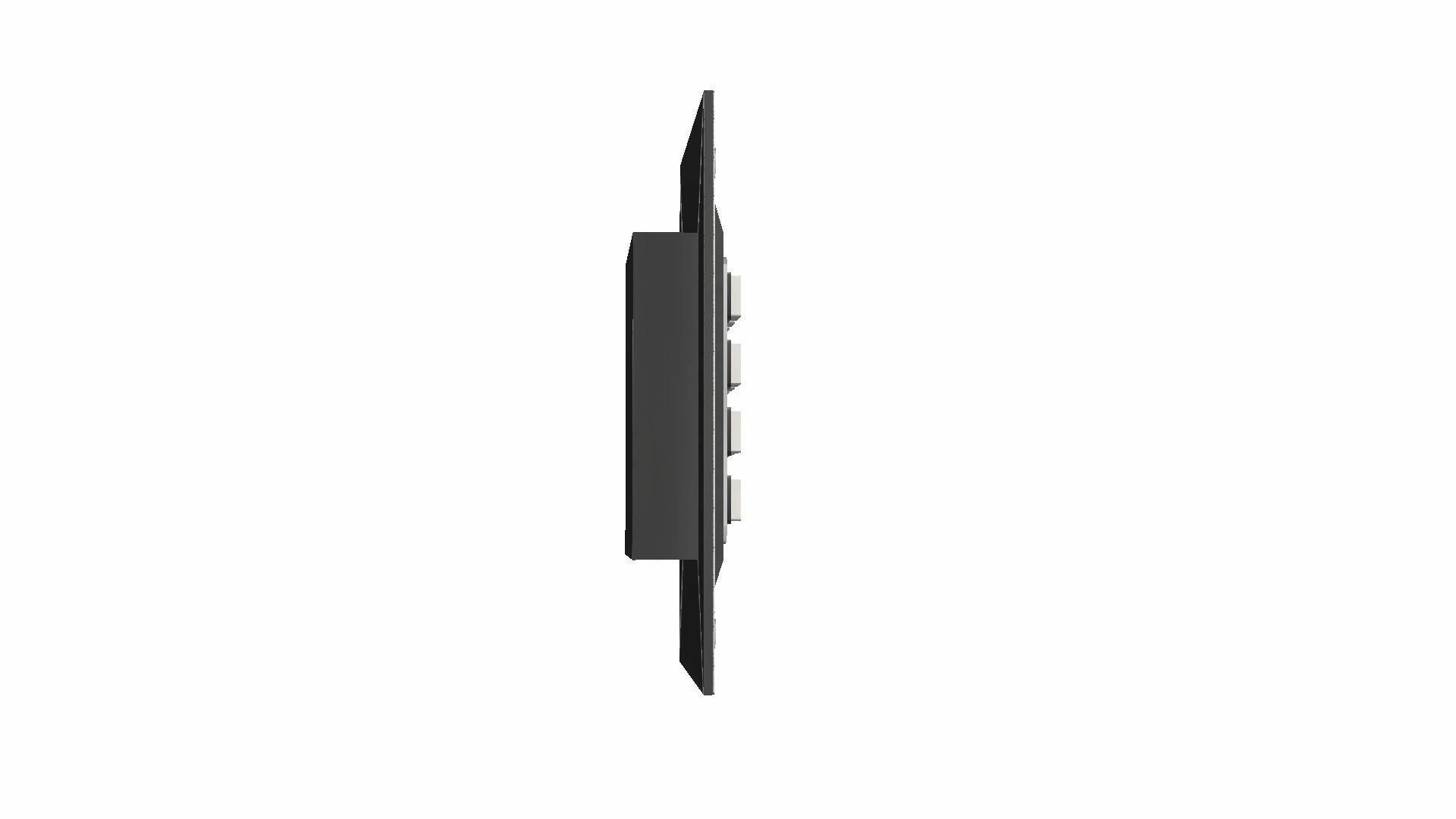 Security Keypad Low-poly 3D model_7