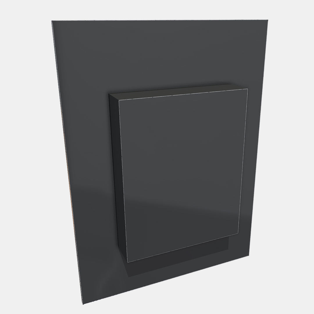 Security Keypad Low-poly 3D model_2