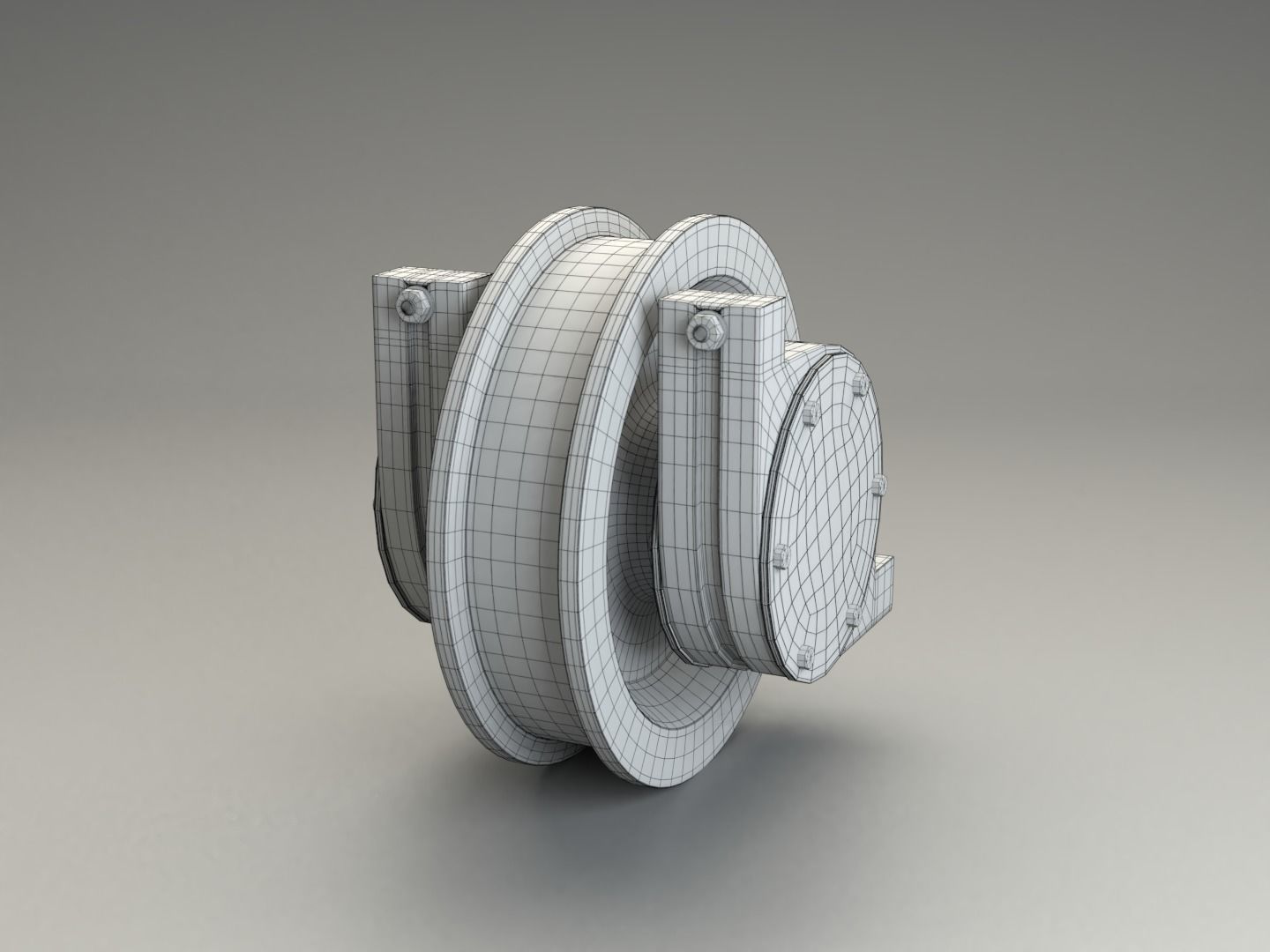 Running wheel of bridge crane 3D model_5