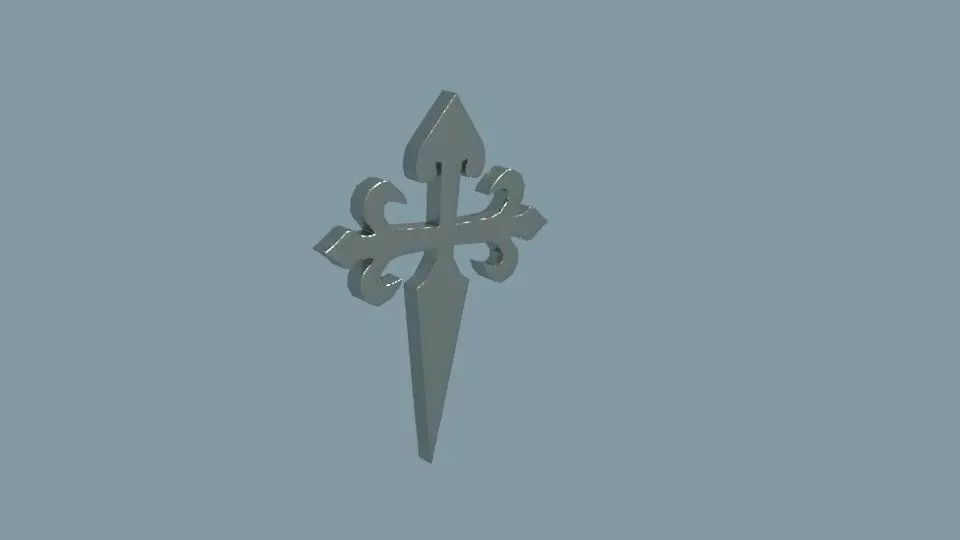 french cross Free 3D print model