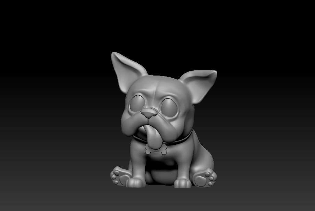 French Bulldog 3D Print Model 3D print model_2