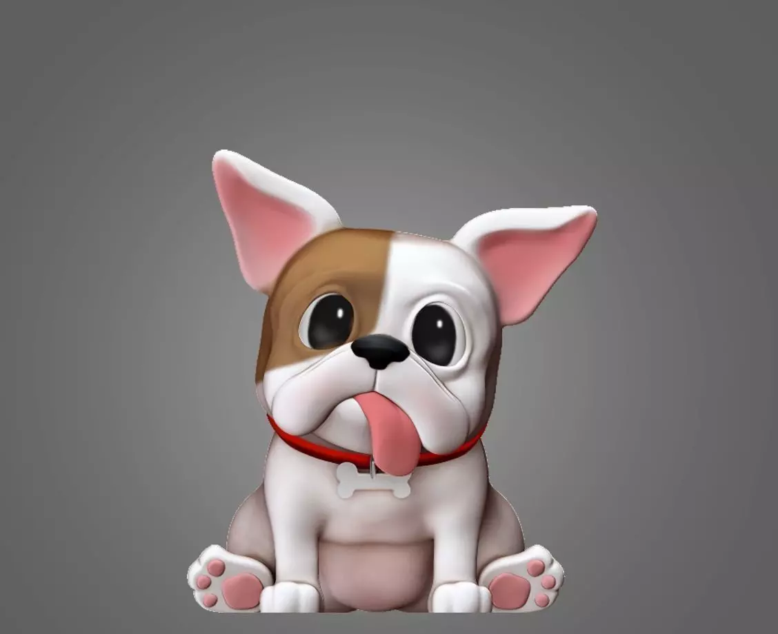 French Bulldog 3D Print Model 3D print model_0