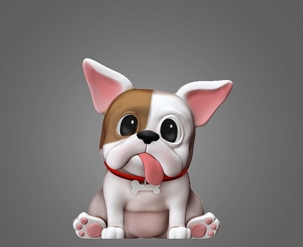 French Bulldog 3D Print Model 3D print model