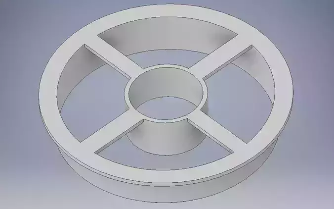 SOLID 3 inch doughnut shaped cookie cutter chamfered edges