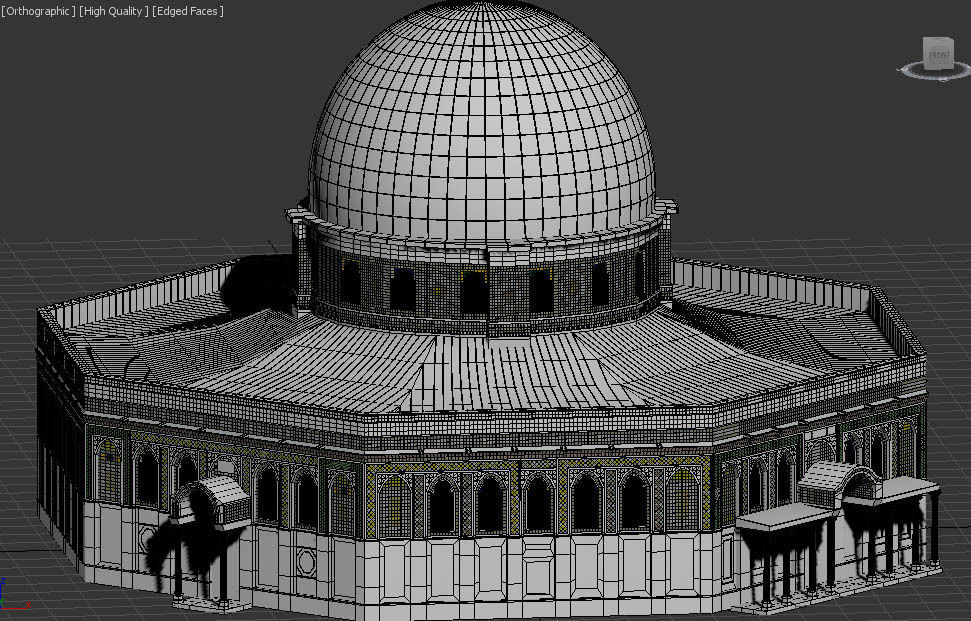 dome of the rock 3D model_7