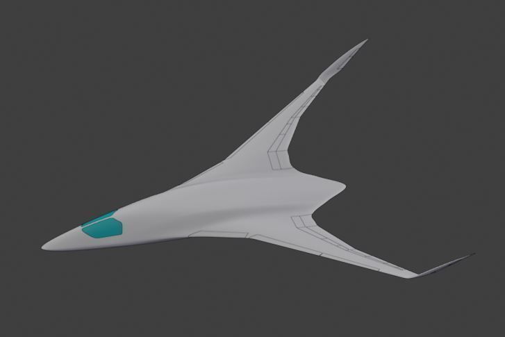 BWB X-Stream T 3D model_40