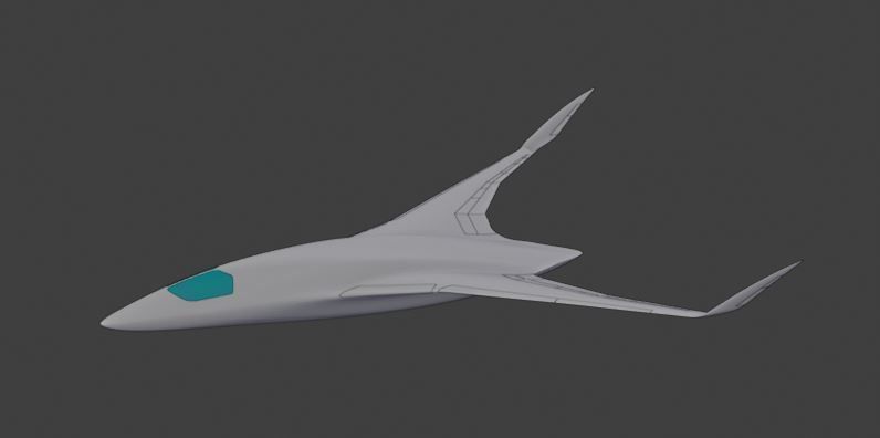 BWB X-Stream T 3D model_41