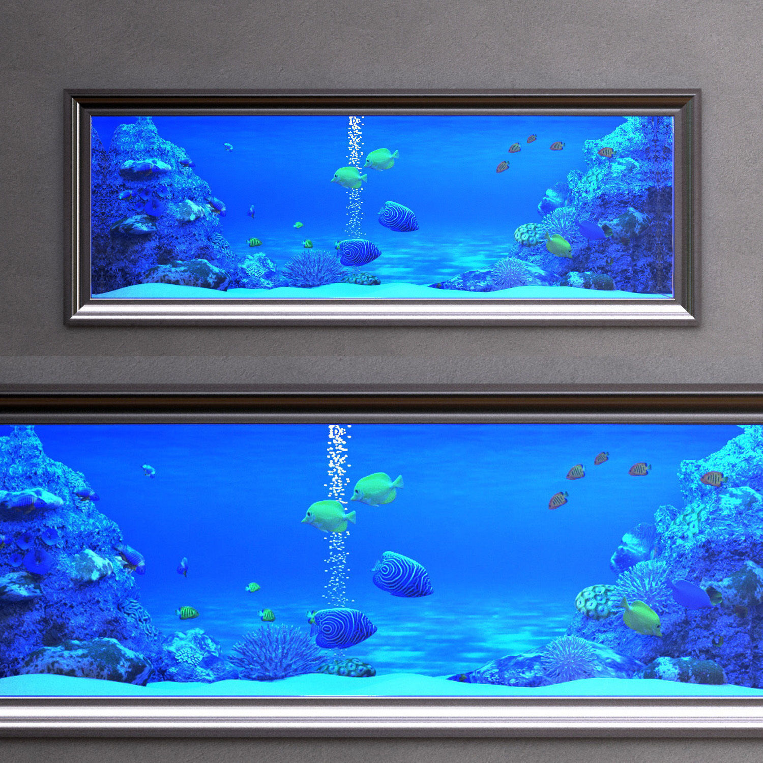aquarium in frame 3D model_6