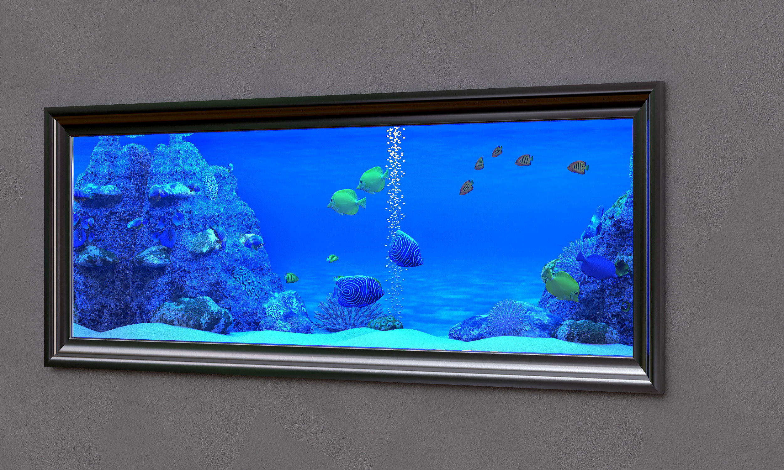 aquarium in frame 3D model_3