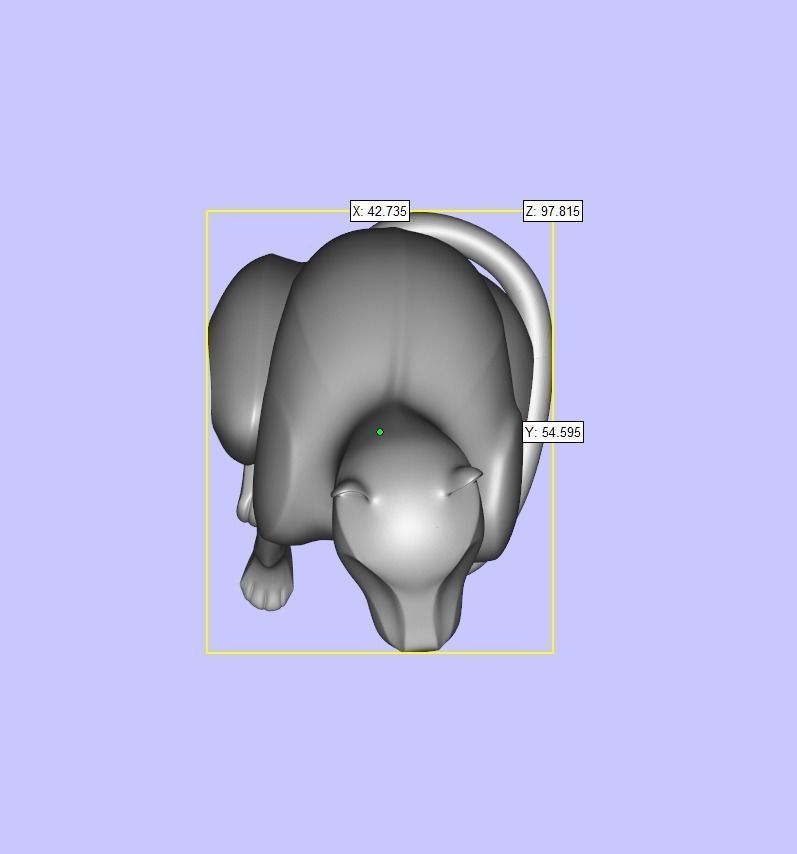 Black panther sitting Texture Black marble Marquina 3D model_10