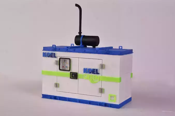 3D Printed Diesel Generator Miniature 3D print model