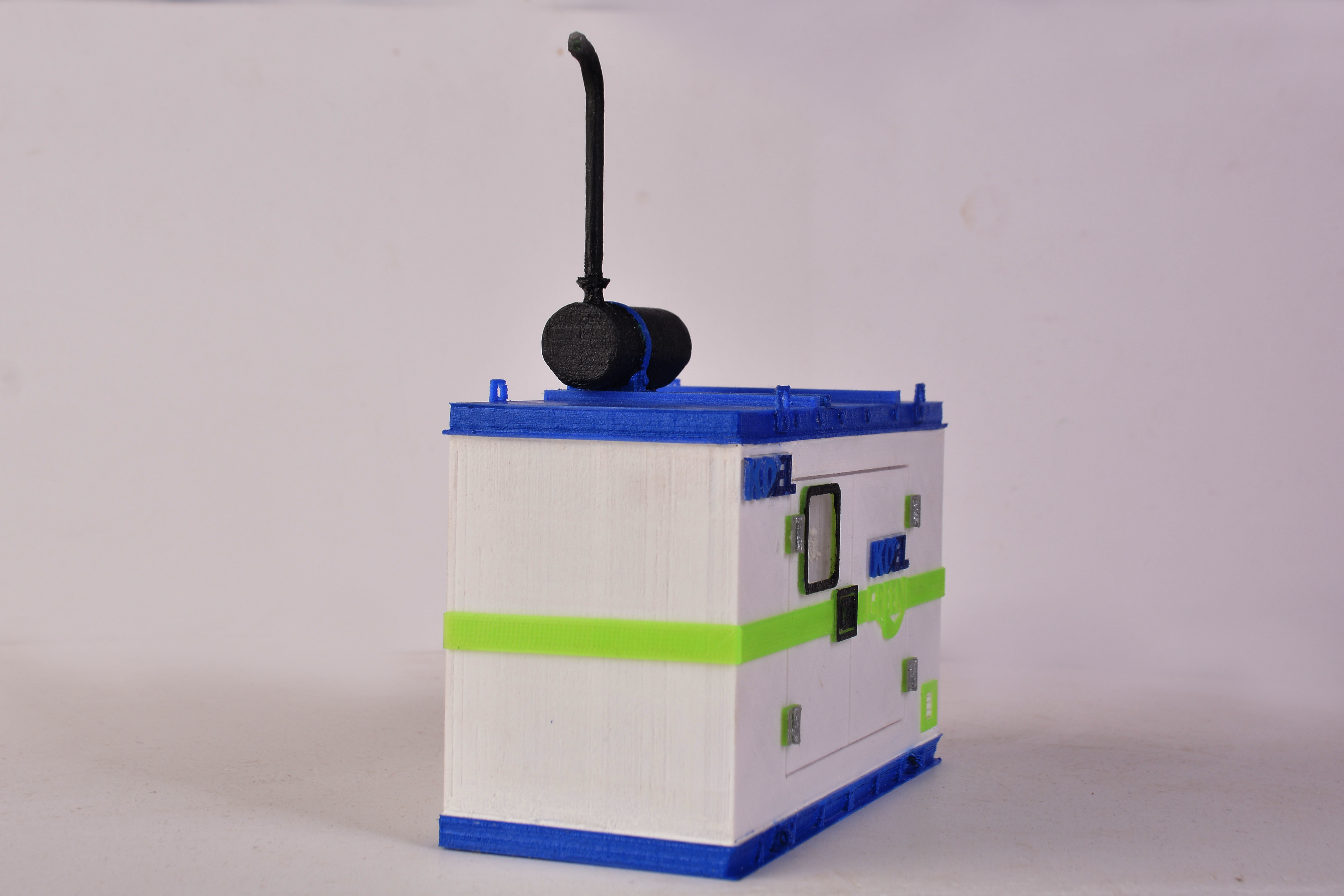 3D Printed Diesel Generator Miniature 3D print model_1