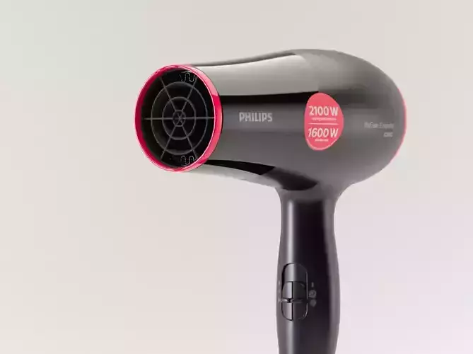 Hair Dryer Phillips BHD029 Low-poly 3D model