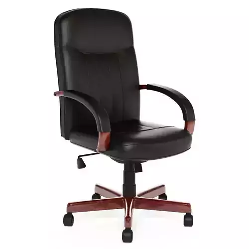 Regency Ethos Mahogany and Black Swivel