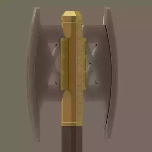 Double Ax  Low-poly 3D model