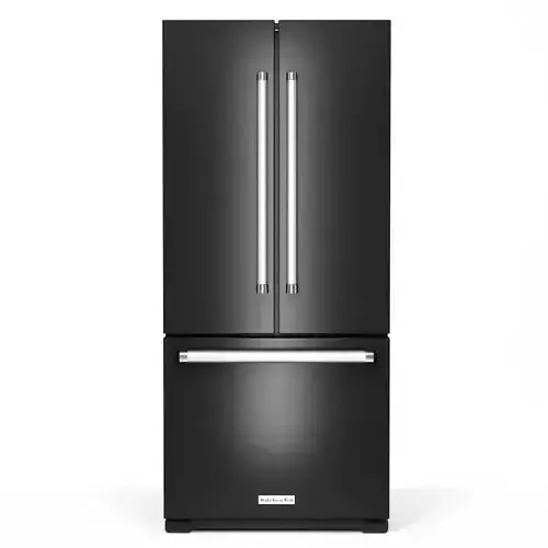 KitchenAid 19 and 7 ft French Door Refrigerator in Black