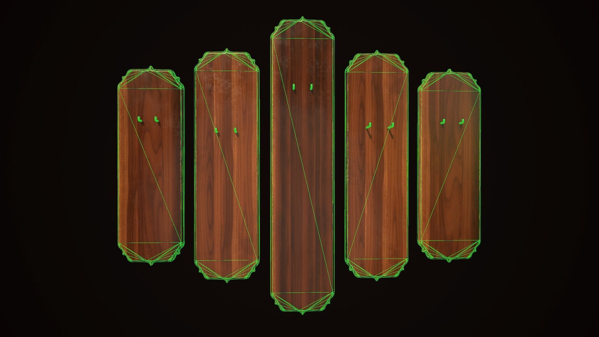 Stands for flinlock katars Free low-poly 3D model_2