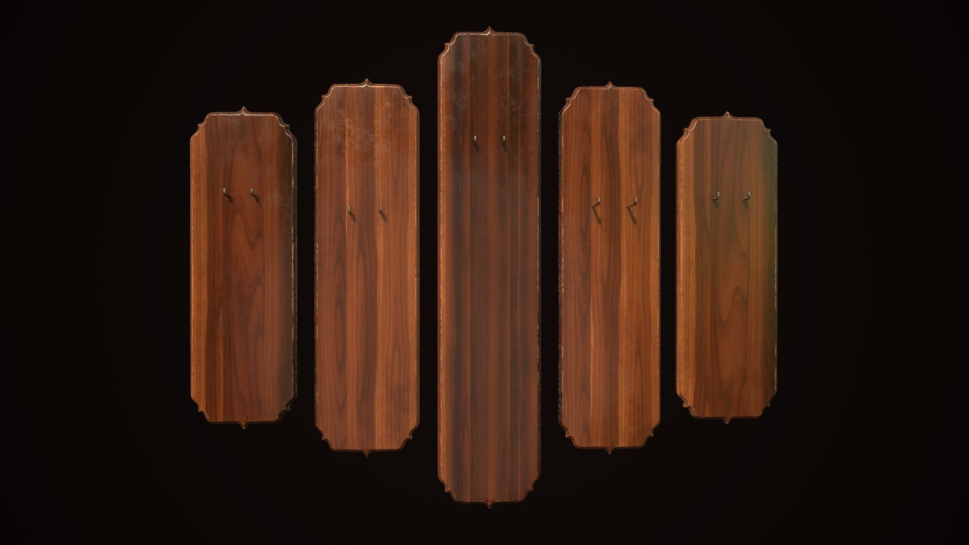 Stands for flinlock katars Free low-poly 3D model_1