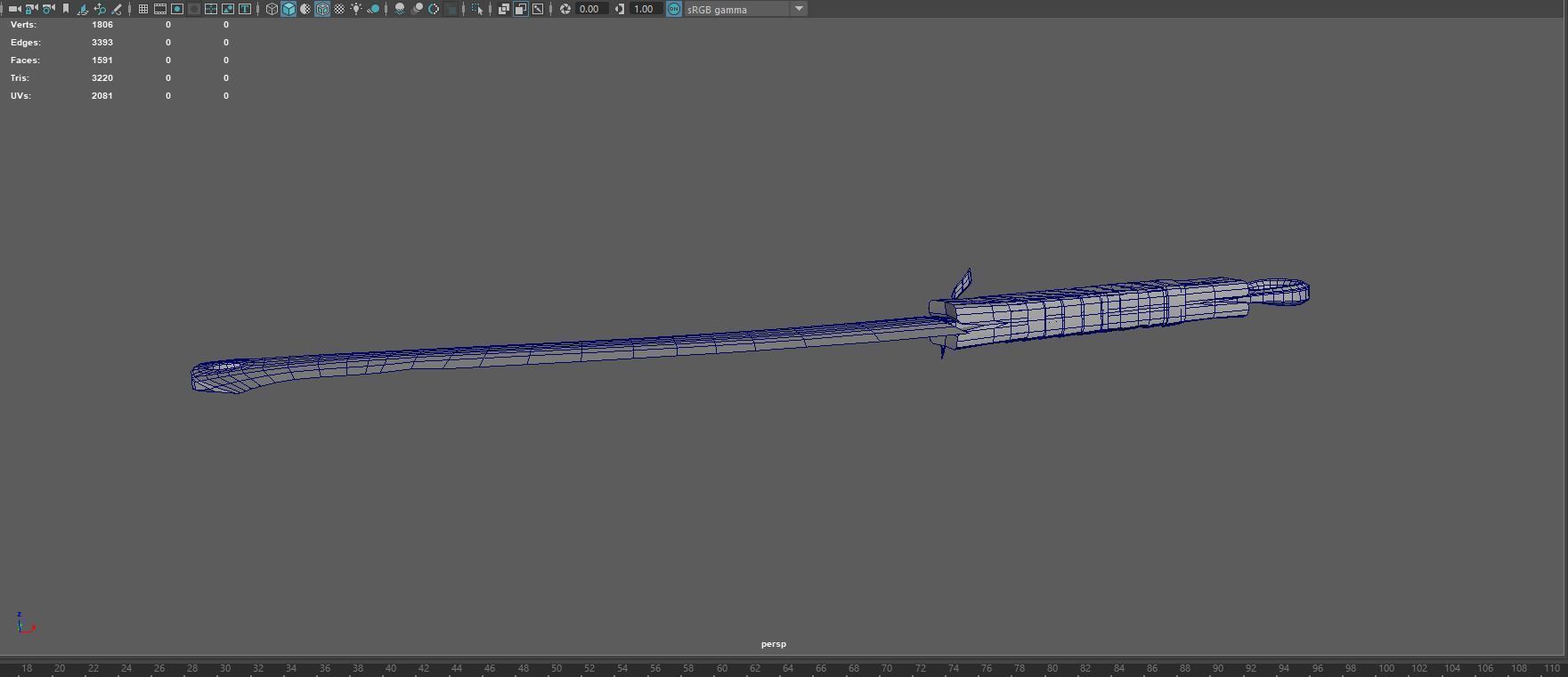 Zombie Cutter Weapon Low-poly 3D model_9