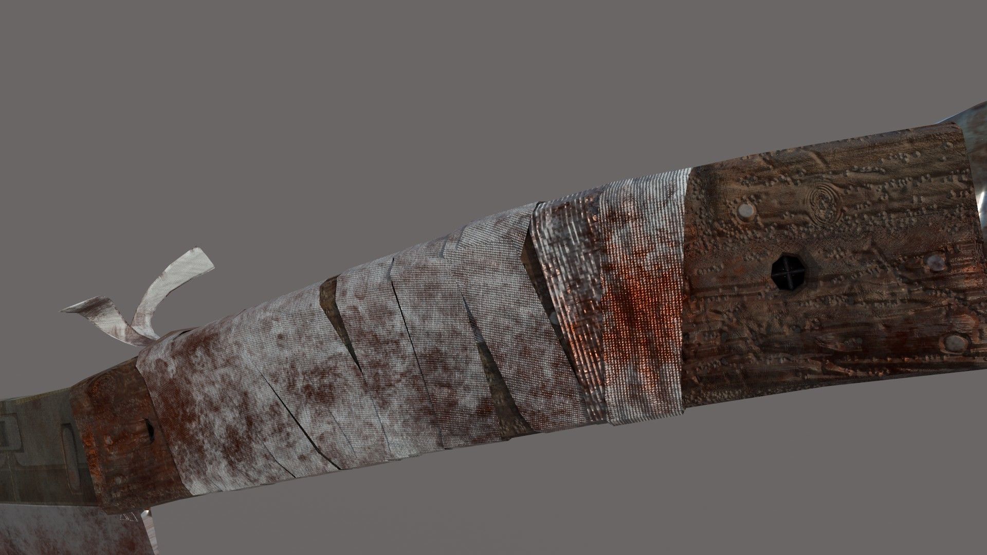 Zombie Cutter Weapon Low-poly 3D model_5