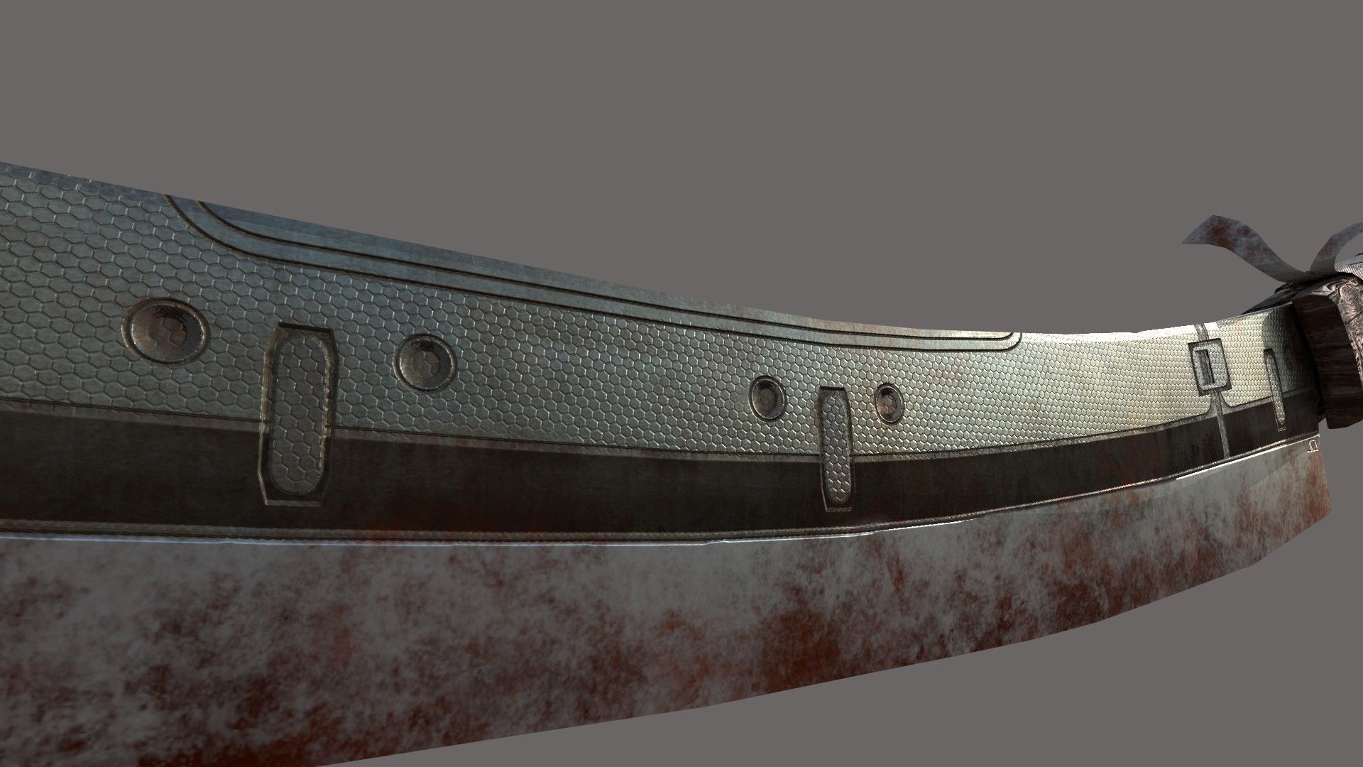 Zombie Cutter Weapon Low-poly 3D model_4