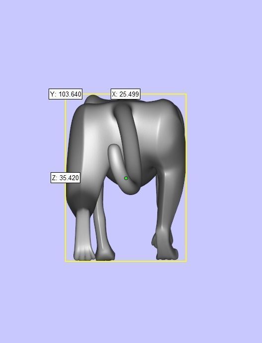 Black panther sneaking 3D print model_4