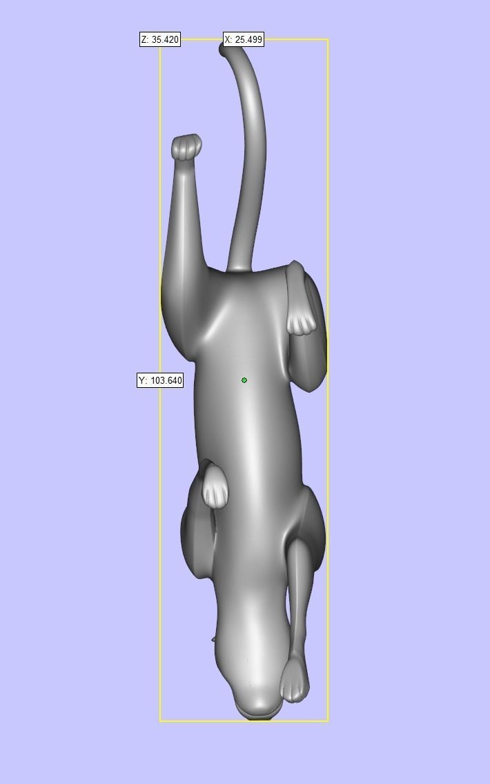 Black panther sneaking 3D print model_5