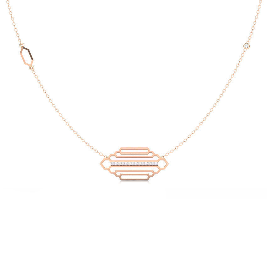 Regal Stepped Necklace 3D print model_1