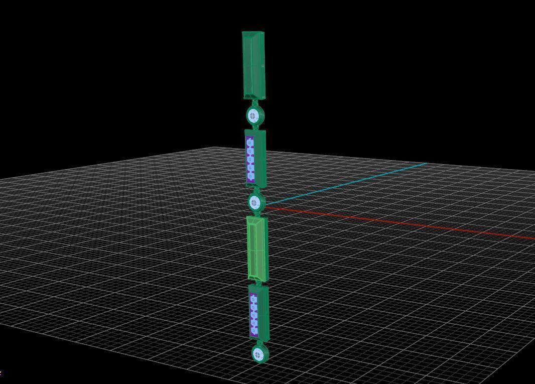 Shanti Linear Drop Earring  3D print model_7