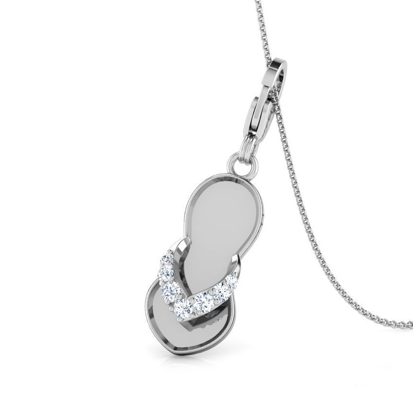 Slipper Charm Earring  3D print model_1