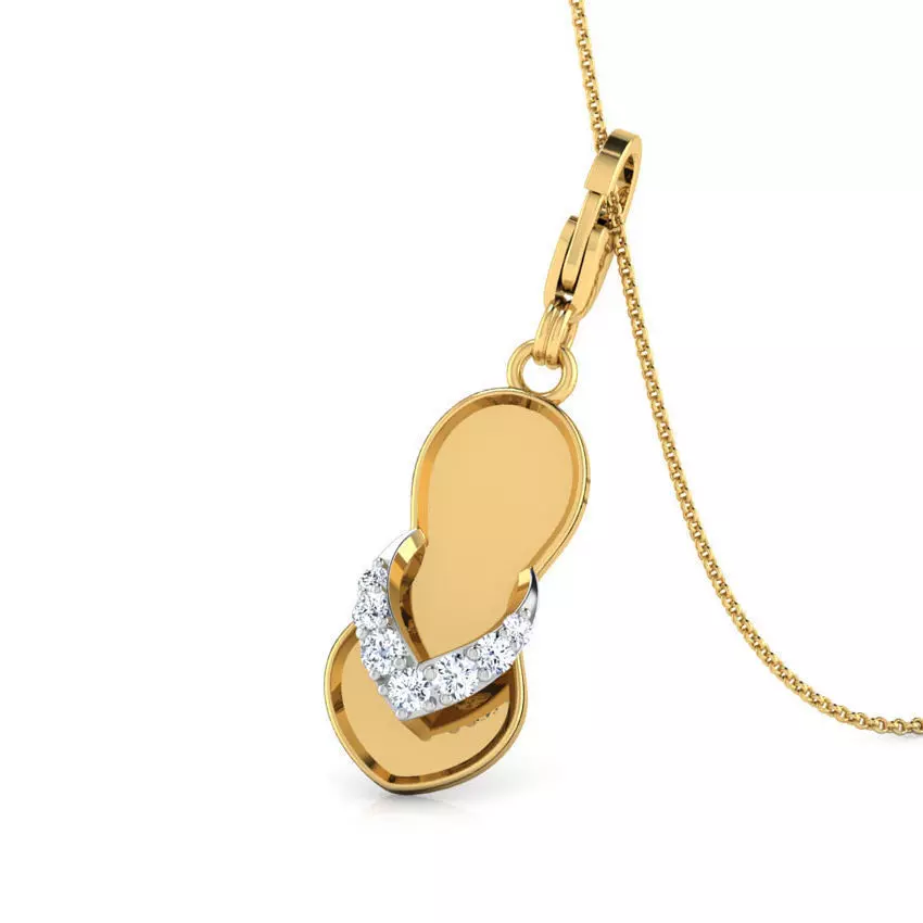 Slipper Charm Earring  3D print model_0