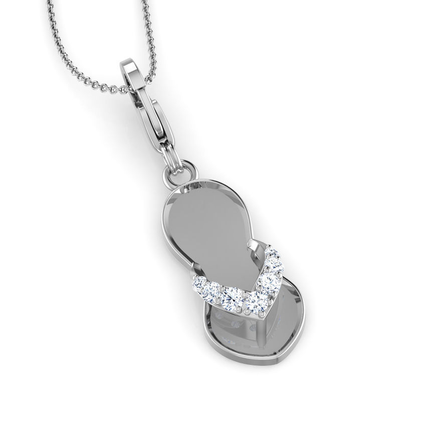 Slipper Charm Earring  3D print model_12