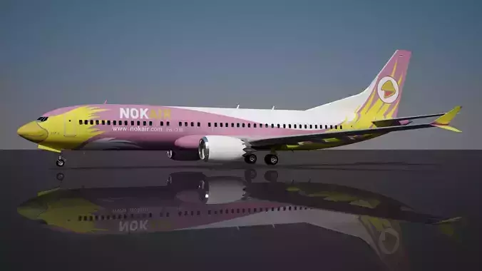 Nok Air Boeing 737 max 8 3D model