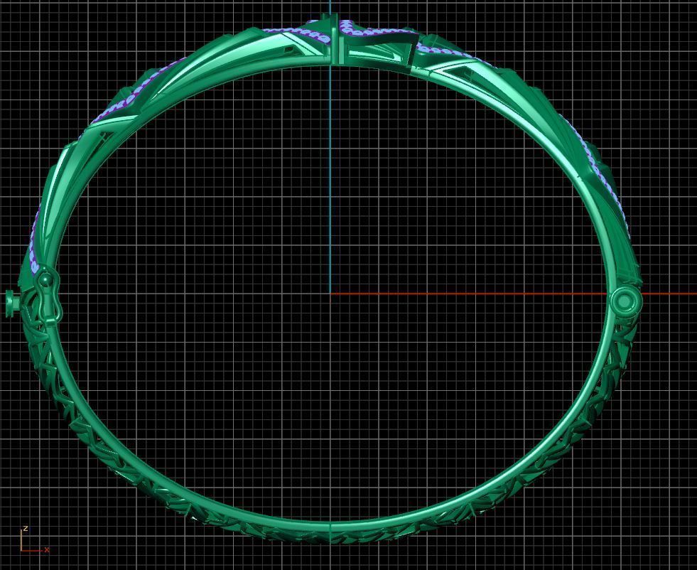 Strand Sunrise Bracelet 3D print model_6