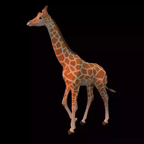 Low-poly Girrafe giraffe