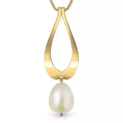 Teardrop Pearl Pendant