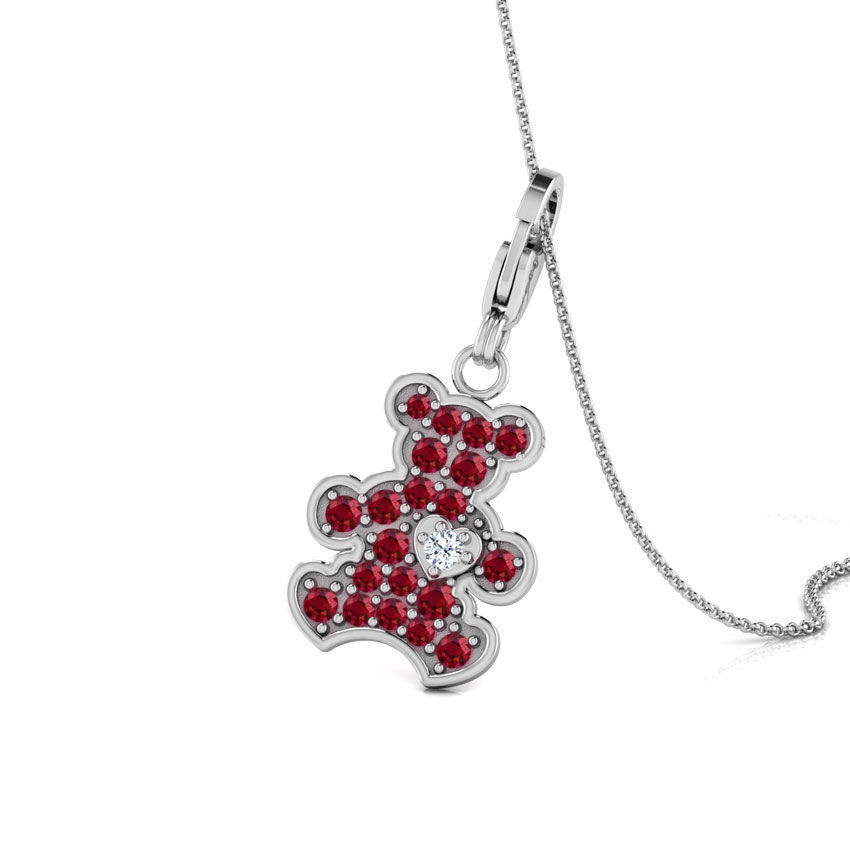 Teddy Bear Earring  3D print model_1