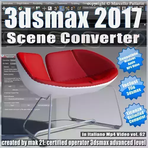 3ds max 2017 Scene Converter vol 62 MP4 3D model