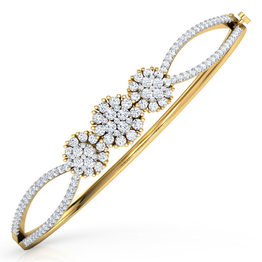 Trio Clump Bracelet  3D print model_1