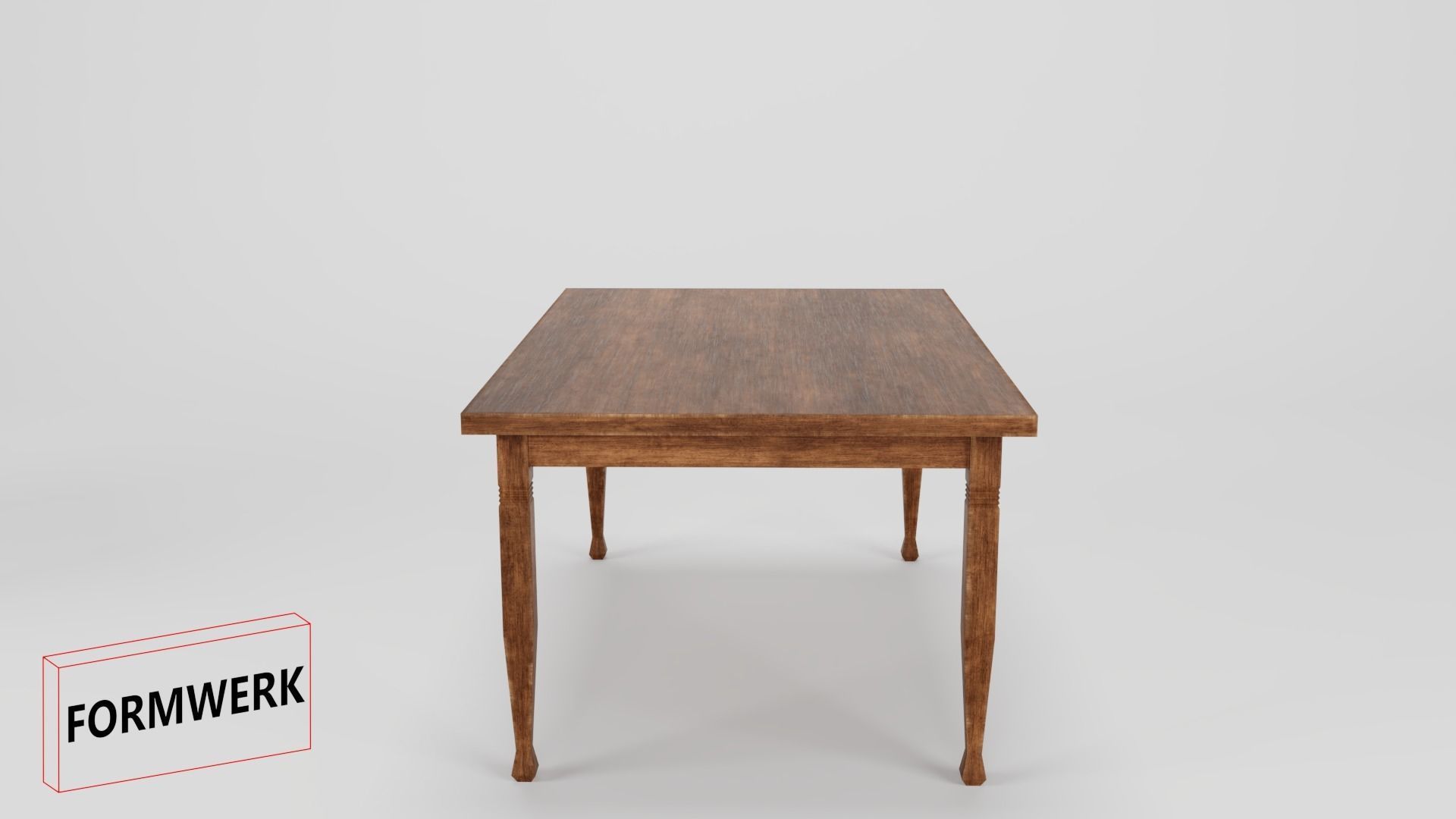 3D Model historic low Poly Table 01 Low-poly 3D model_3