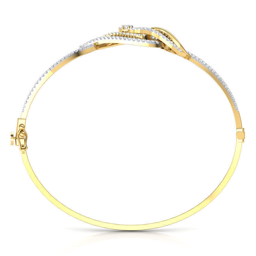 Twine Leaf Bracelet  3D print model_3