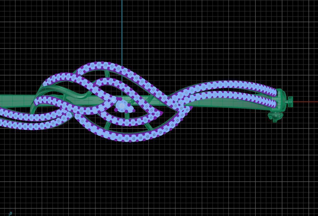 Twine Leaf Bracelet  3D print model_8