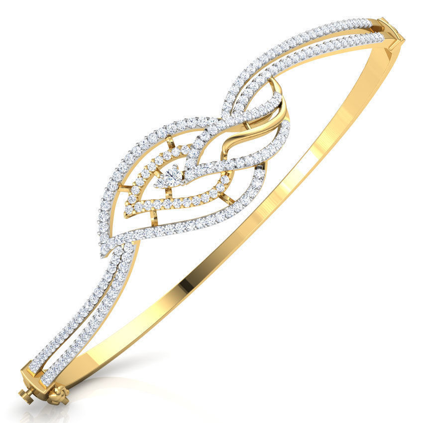 Twine Leaf Bracelet  3D print model_1