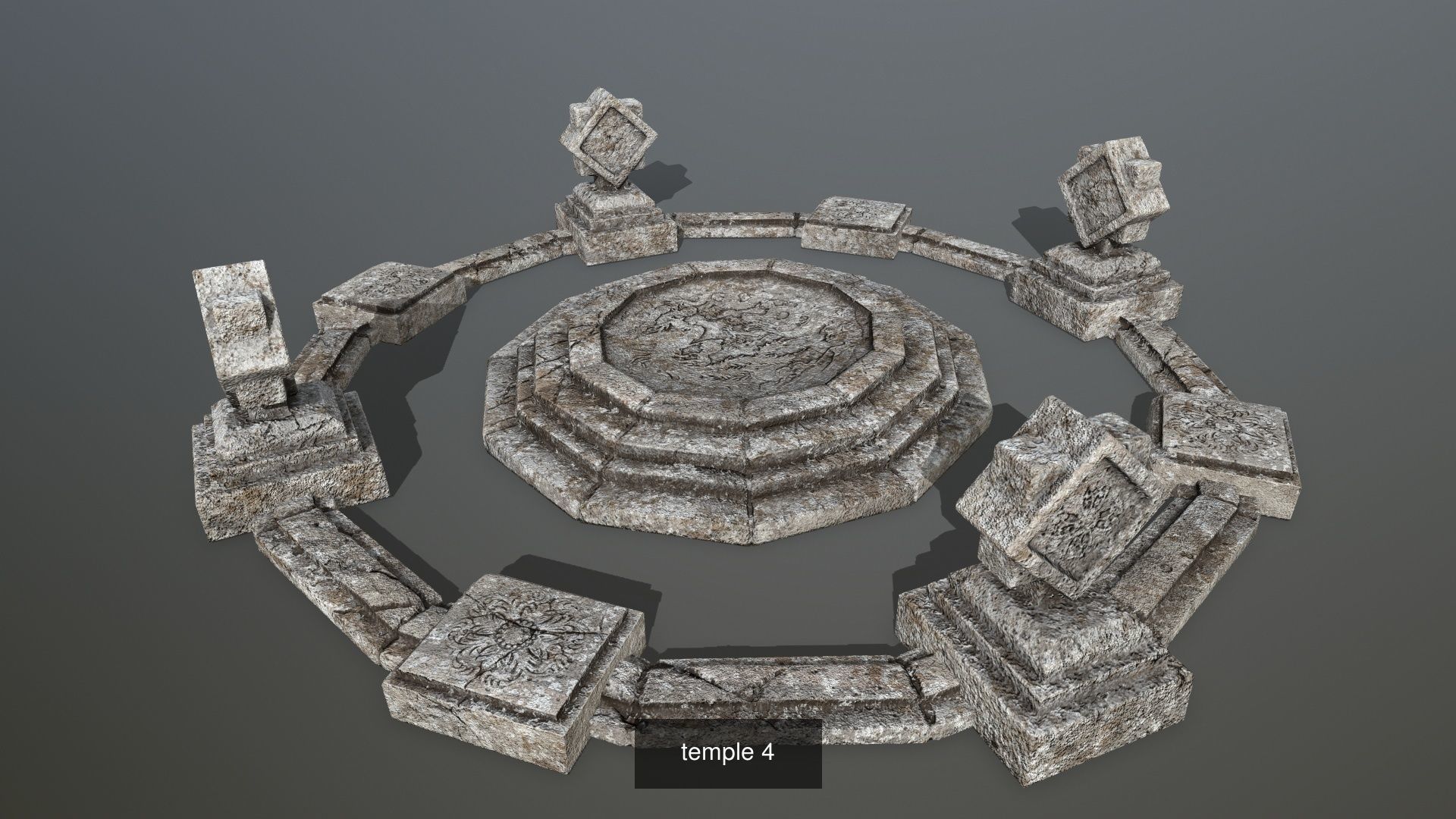 ruin set 01 3D Model Collection_5