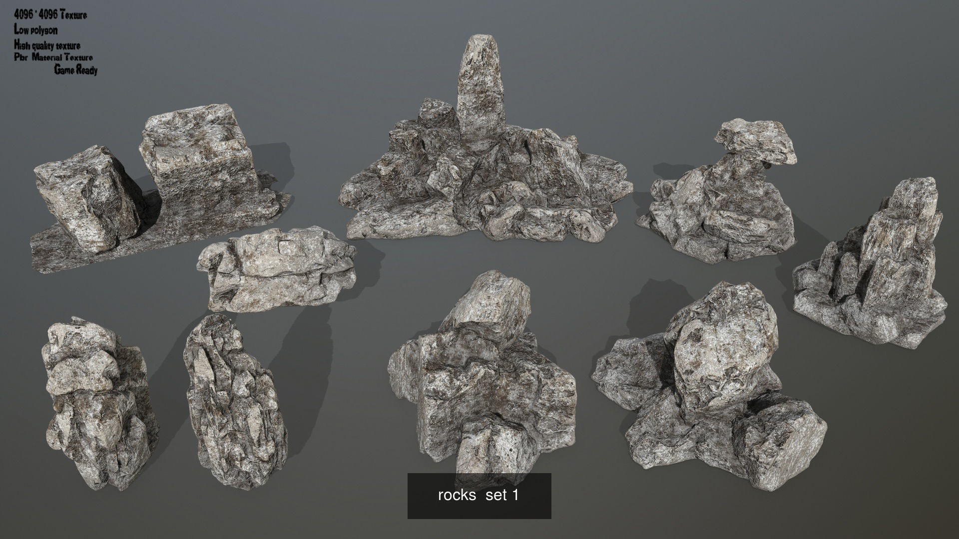 ruin set 01 3D Model Collection_3