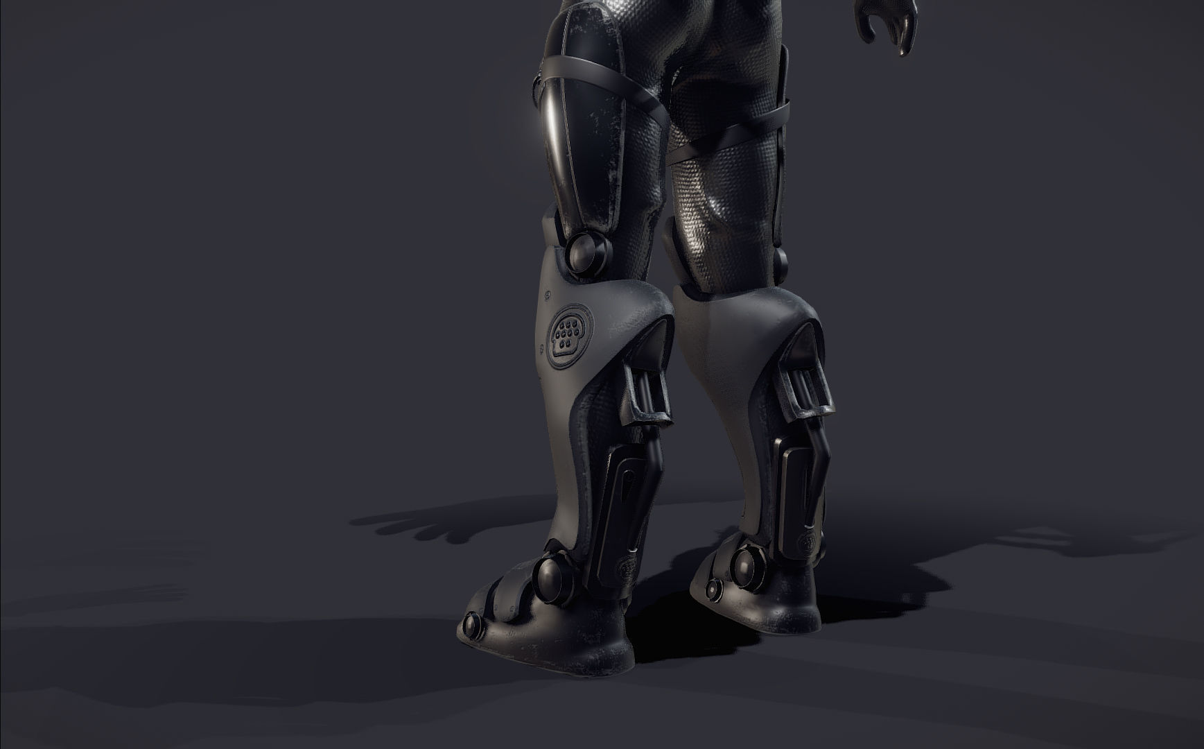 female Space Engineer  Low-poly 3D model_7