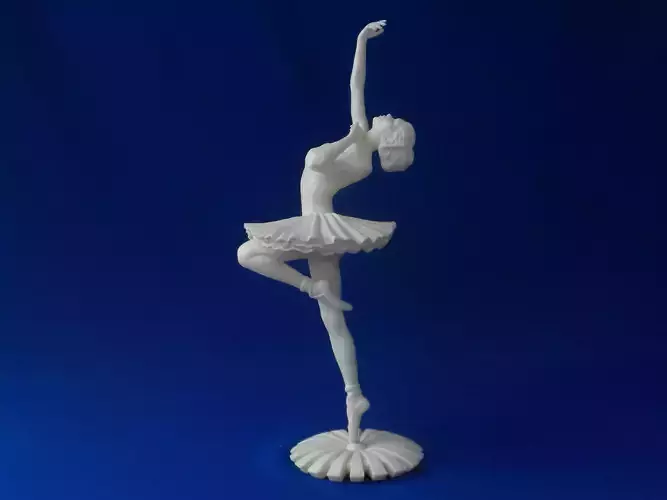 Ballerina figurine of 3D print model