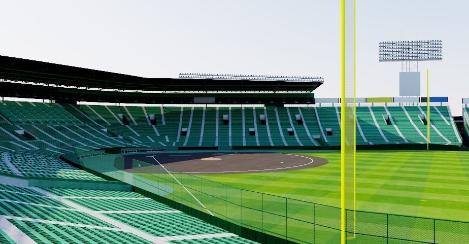Koshien Stadium - Japan 3D model_5