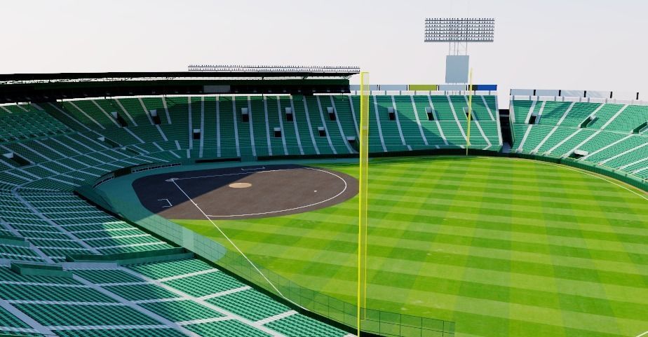 Koshien Stadium - Japan 3D model_8
